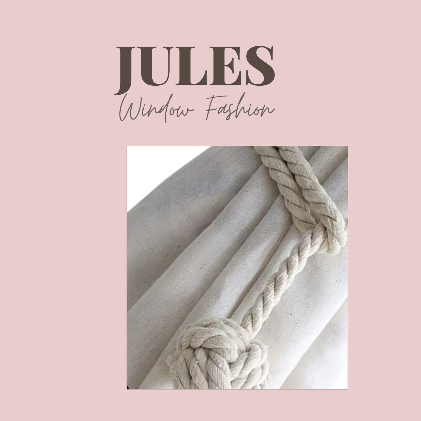 קושרת חבל כדור לוילון