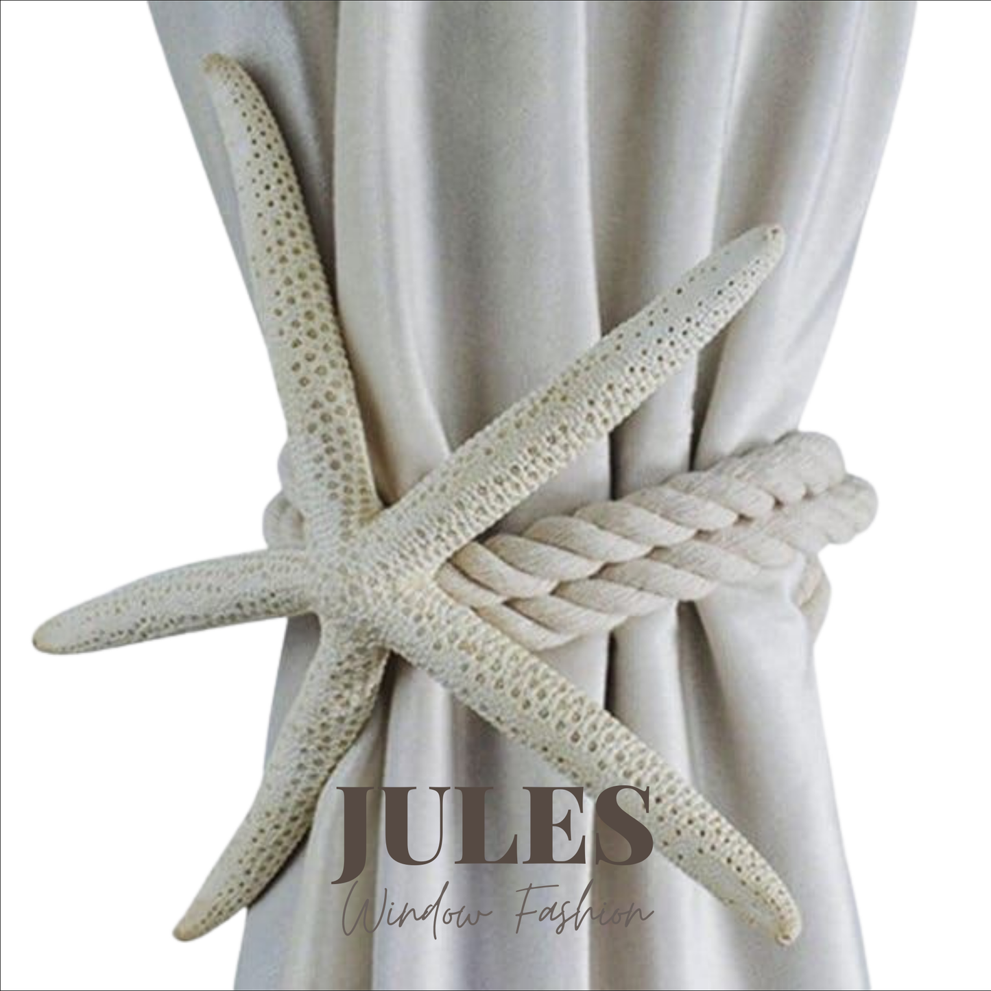 חגורת וילון מעוצבת בצורת כוכב ים
עם נגיעת ים קסומה לאוהבות הטבע